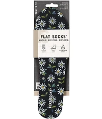 Flat Socks Women's Mesh Daisy Floral Cushioned Liners