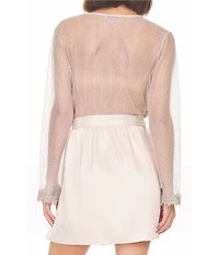 Flora Nikrooz Showstopper Lace Detail Wrap Robe