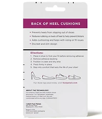 Foot Petals Back of Heel Cushions- Assorted Set of 3 Pairs