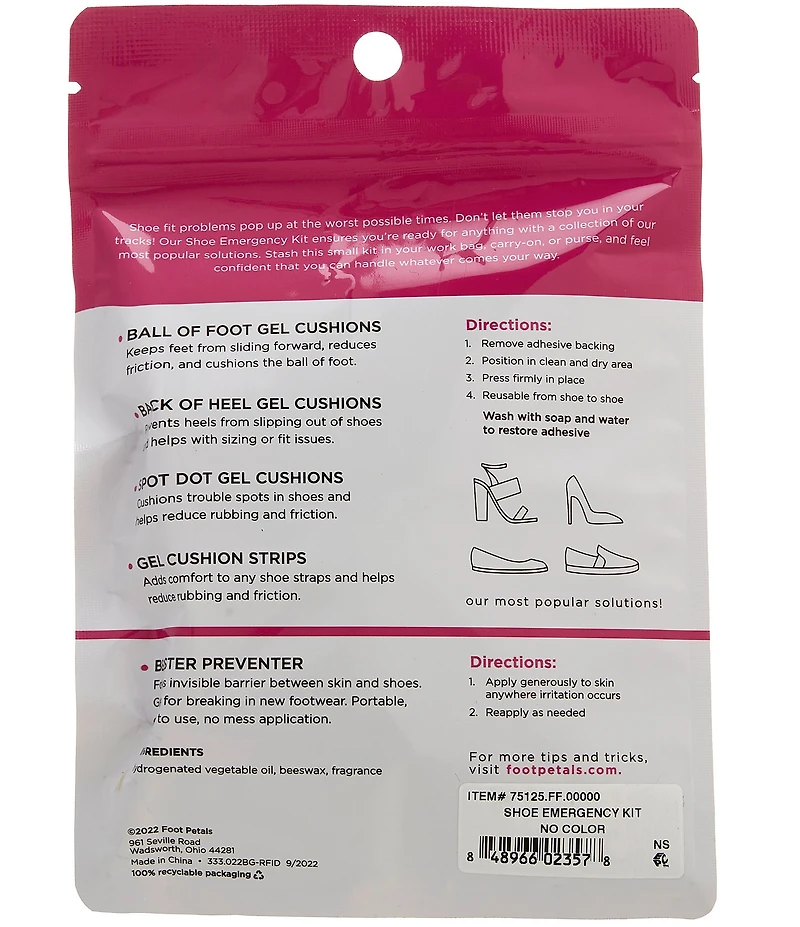 Foot Petals Shoe Emergency Kit