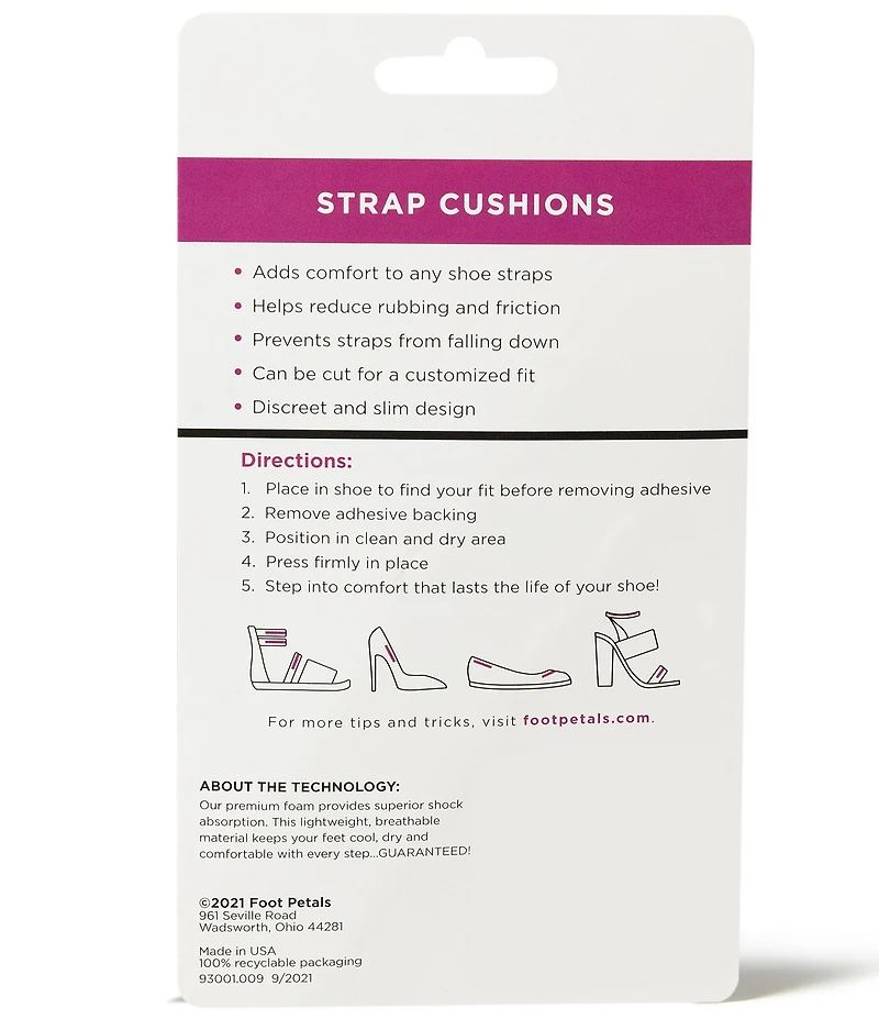 Foot Petals Strap Cushions
