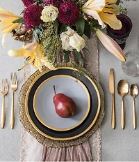 Fortessa Velo Brushed Gold 20-Piece Stainless Steel Flatware Set