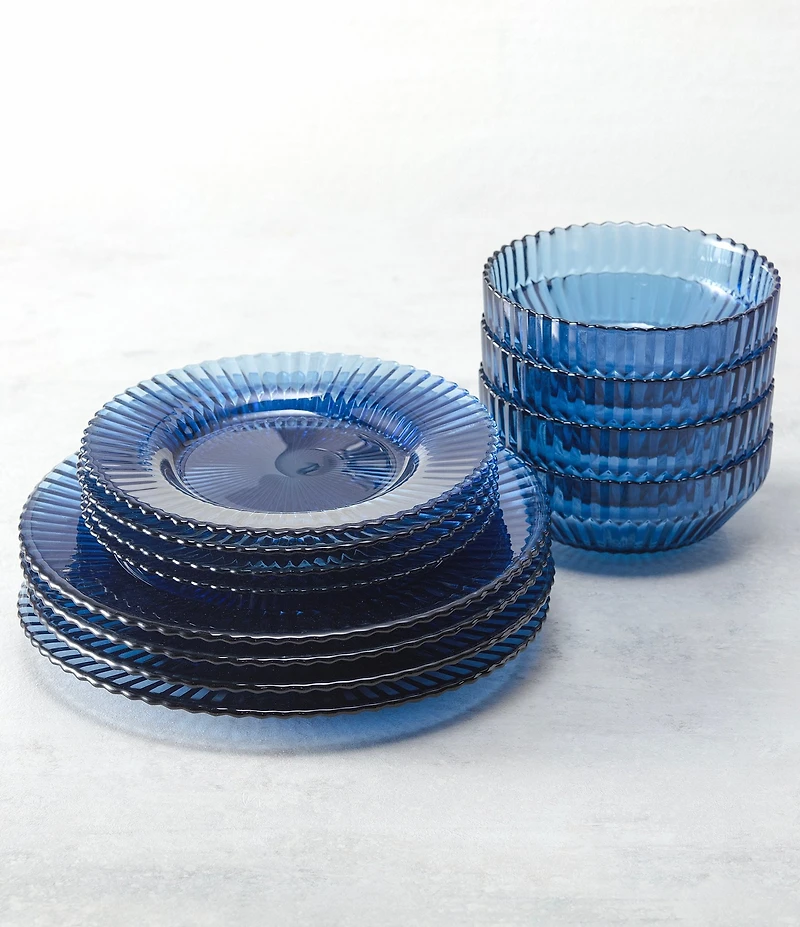Fortessa Archie Collection 12-Piece Glass Dinnerware Set