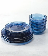 Fortessa Archie Collection 12-Piece Glass Dinnerware Set