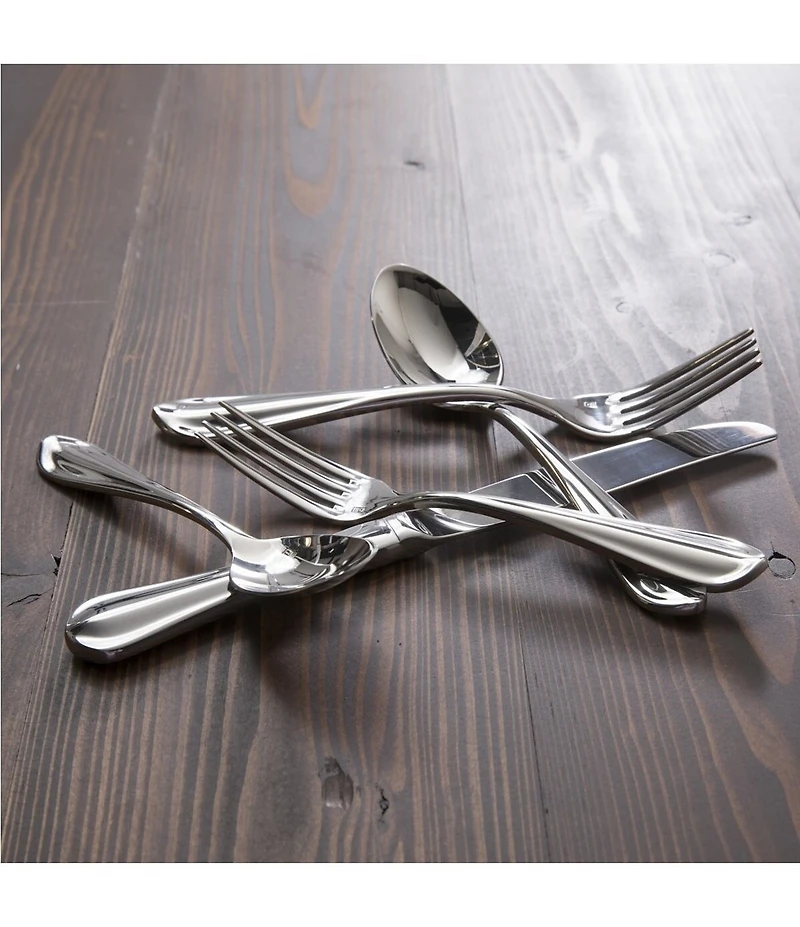 Fortessa Forge 20-Piece Stainless Steel Flatware Set