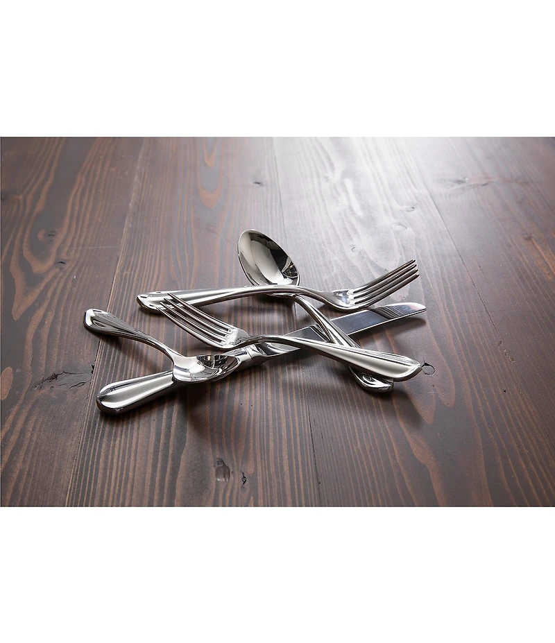 Fortessa Forge -Piece Stainless Steel Flatware Set