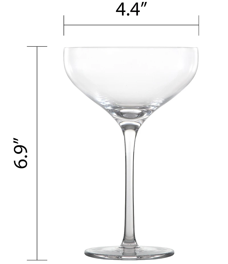 Fortessa Gala Collection Coupe Cocktail Glasses, Set of 4