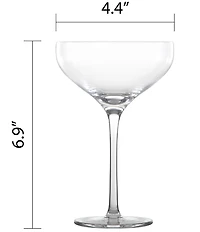 Fortessa Gala Collection Coupe Cocktail Glasses, Set of 4