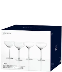 Fortessa Gala Collection Coupe Cocktail Glasses, Set of 4