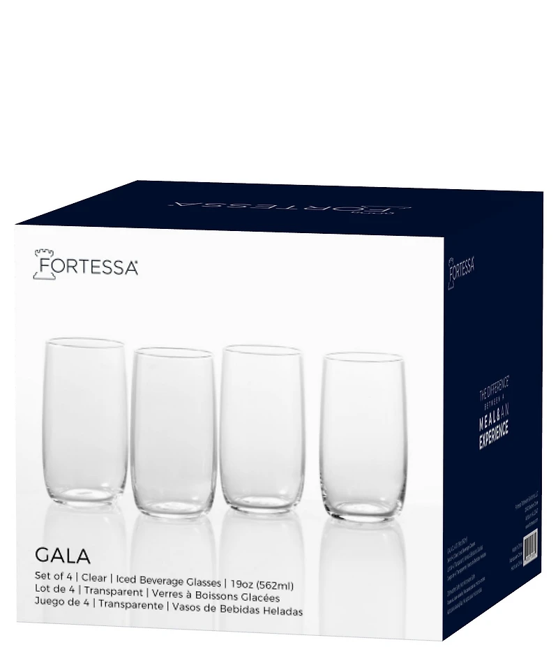 Fortessa Gala Collection Iced Beverage Glasses, Set of 4