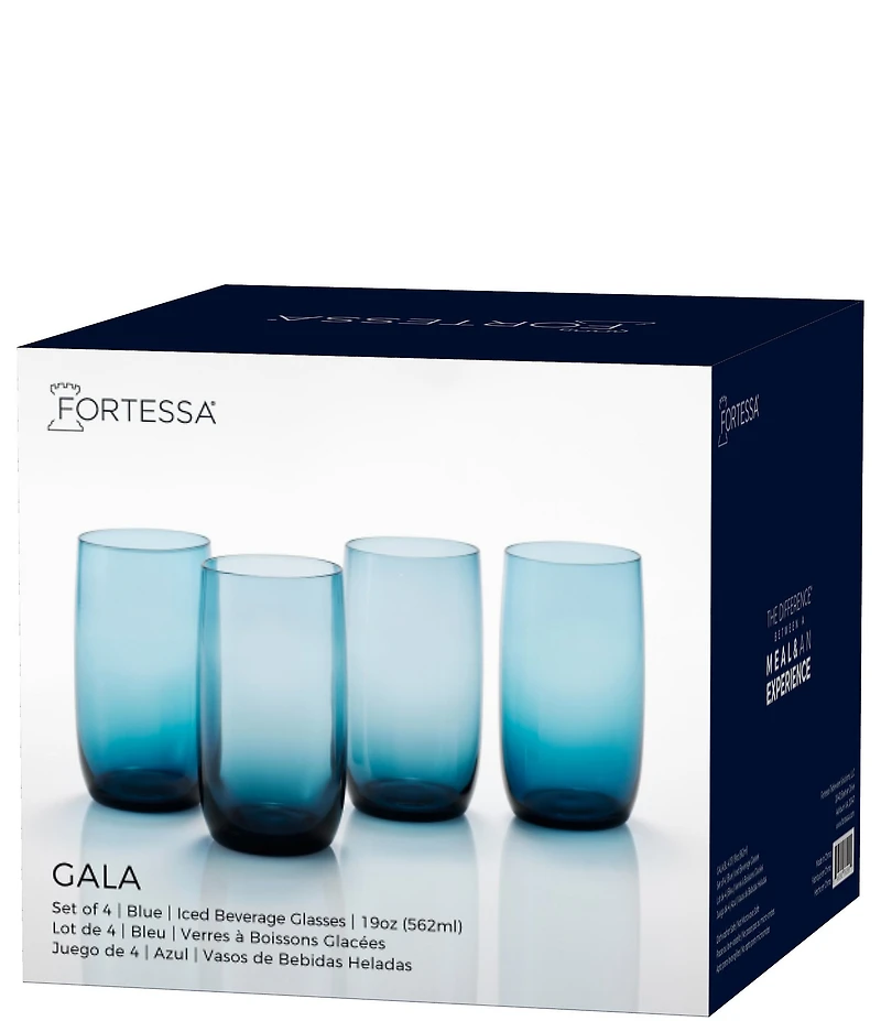 Fortessa Gala Collection Iced Beverage Glasses, Set of 4