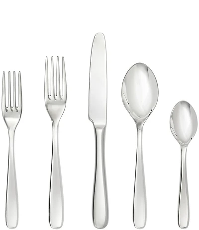 Fortessa Grand City 5-Piece Stainless Steel Flatware Set