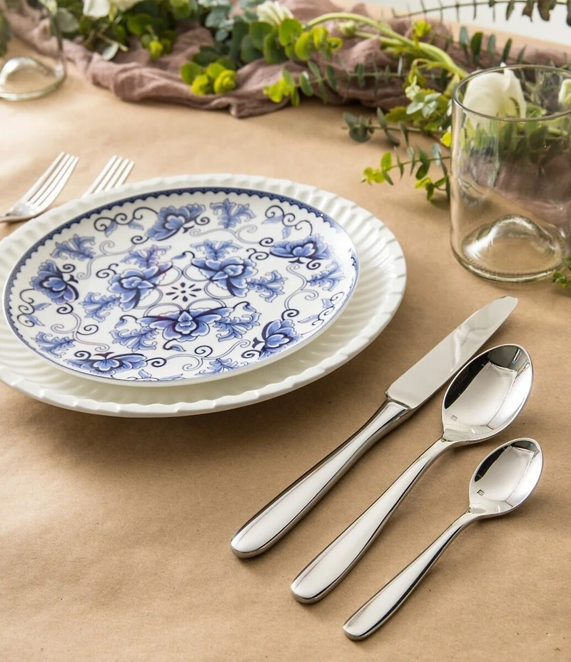Fortessa Grand City 60-Piece Stainless Flatware Set
