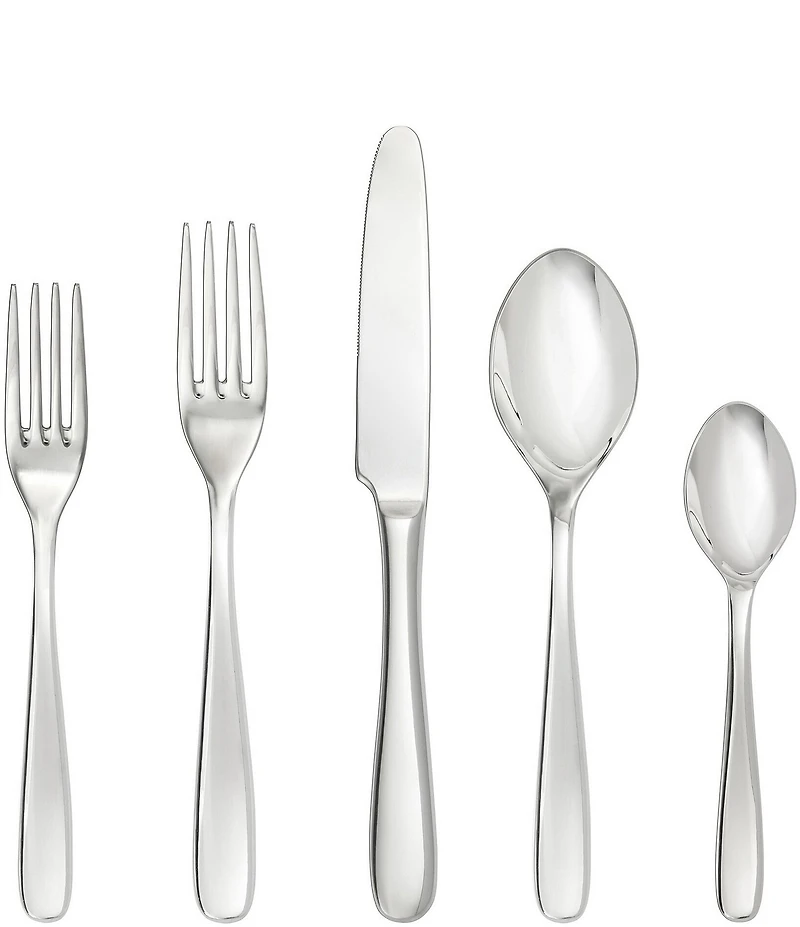 Fortessa Grand City 60-Piece Stainless Flatware Set