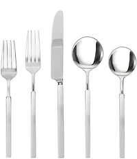Fortessa Jaxson Brushed 20-Piece Stainless Steel Flatware Set