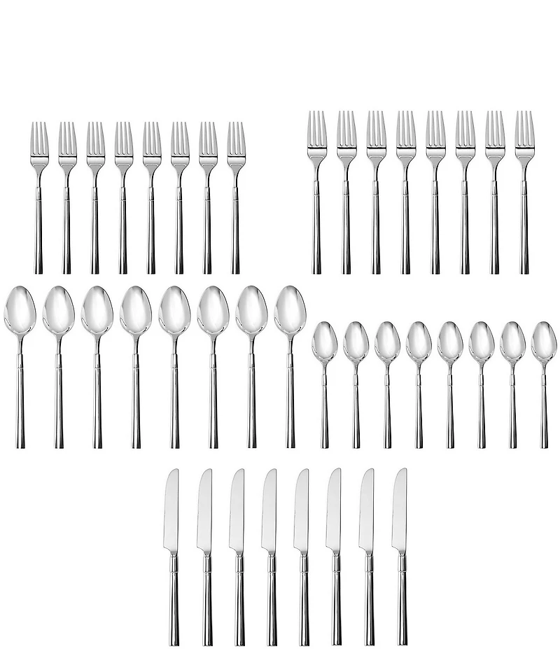 Fortessa Lloyd 40-Piece Stainless Steel Flatware Set