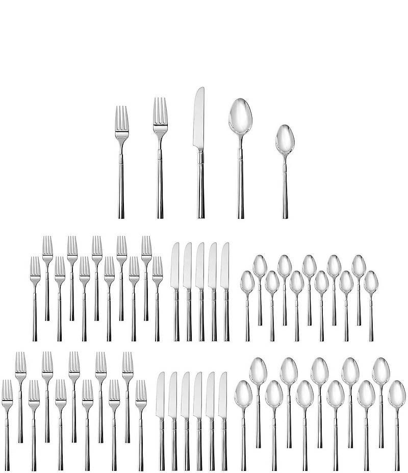Fortessa Lloyd 60-Piece Stainless Steel Flatware Set
