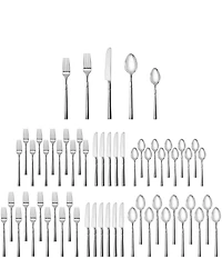 Fortessa Lloyd 60-Piece Stainless Steel Flatware Set