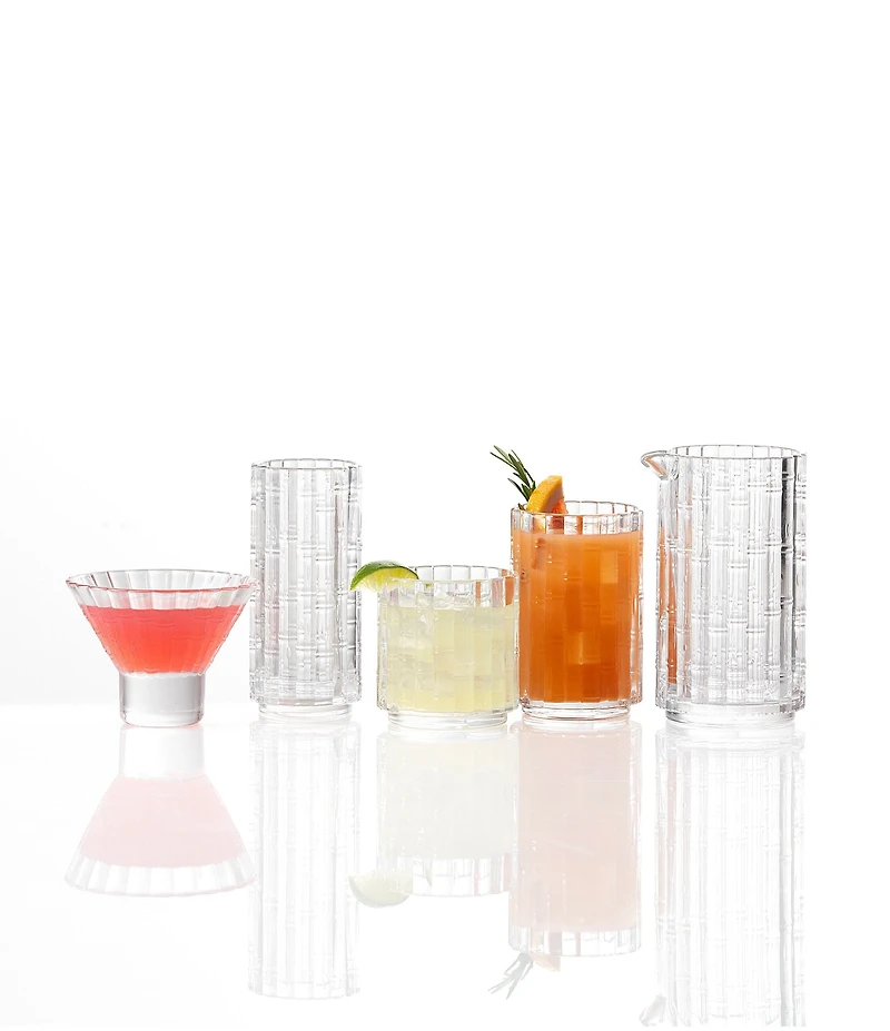 Fortessa Mahalo Collection Bamboo Inspired Martini Glasses, Set of 4