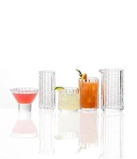 Fortessa Mahalo Collection Bamboo Inspired Martini Glasses, Set of 4