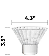 Fortessa Mahalo Collection Bamboo Inspired Martini Glasses, Set of 4