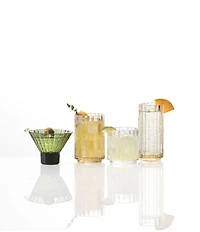 Fortessa Mahalo Collection Bamboo Inspired Martini Glasses, Set of 4