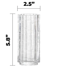 Fortessa Mahalo Collection Collins Bamboo Inspired Glasses, Set of 4