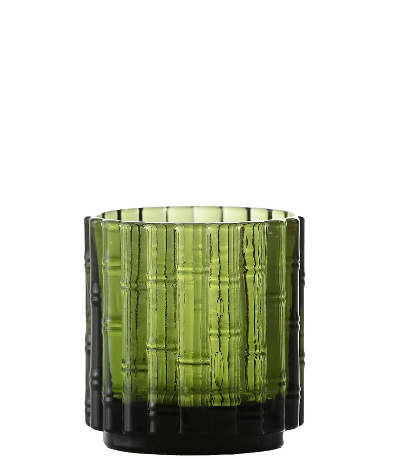 Fortessa Mahalo Collection Double Old-Fashion Bamboo Inspired Glasses, Set of 4