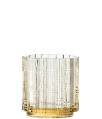Fortessa Mahalo Collection Double Old-Fashion Bamboo Inspired Glasses, Set of 4