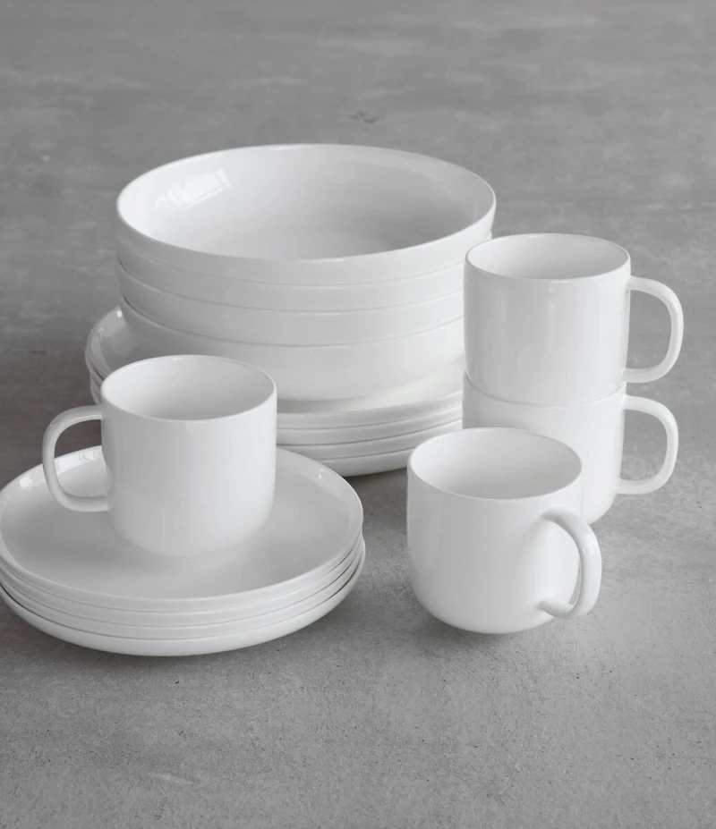 Fortessa Modern Coupe 16-Piece Dinnerware Set