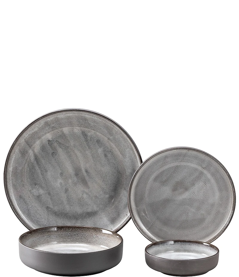 Fortessa Northern Lights Borealis Silt 16-Piece Dinnerware Set