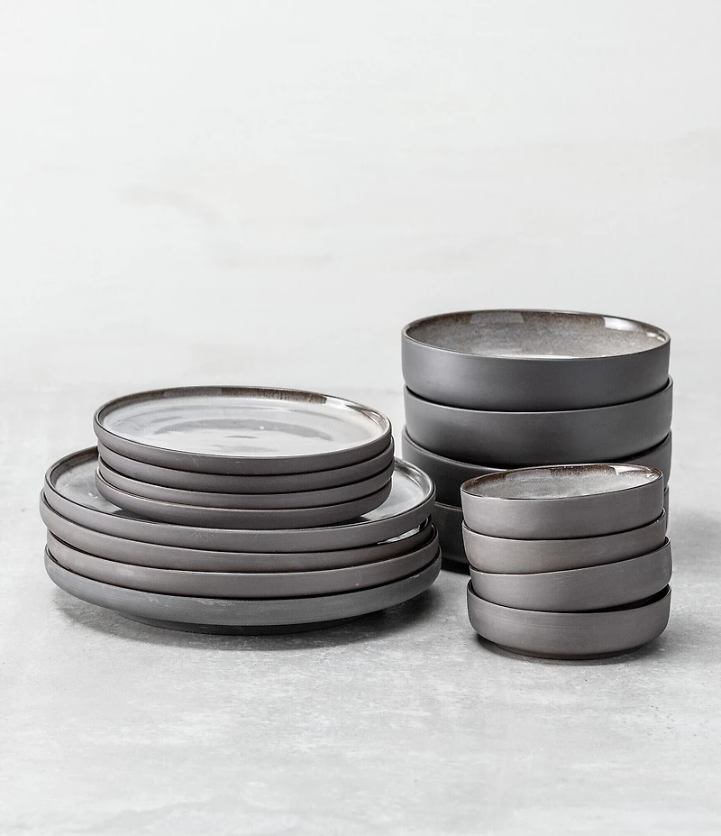 Fortessa Northern Lights Borealis Silt 16-Piece Dinnerware Set