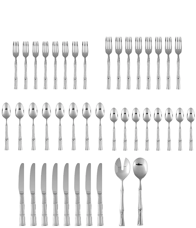 Fortessa Royal Pacific 42-Piece Stainless Steel Flatware Set