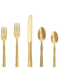 Fortessa Royal Pacific Brushed Champagne 5-Piece Stainless Steel Flatware Set