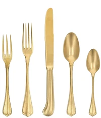 Fortessa San Marco Antique 5-Piece Stainless Steel Flatware Set