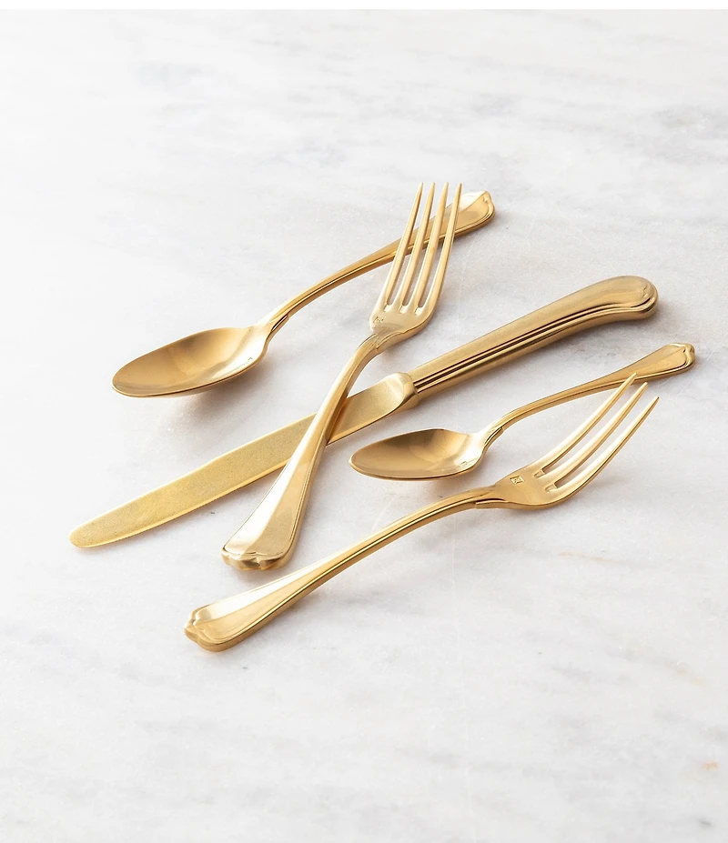 Fortessa San Marco Antique 5-Piece Stainless Steel Flatware Set