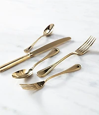 Fortessa Savoy Gold 20-Piece Stainless Steel Flatware Set