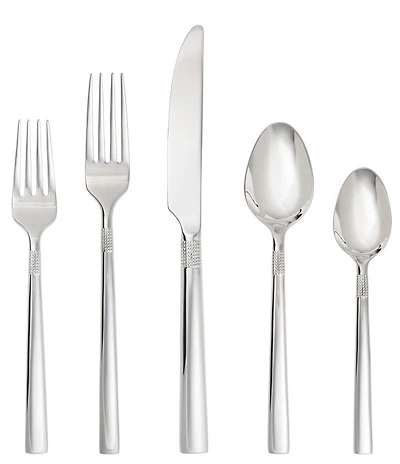 Fortessa Sonia 5-Piece Stainless Steel Flatware Set