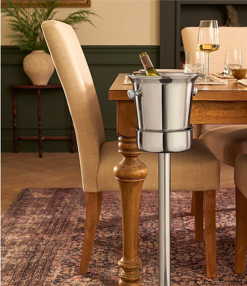 Fortessa Stainless Steel Round Wine Bucket with Stand