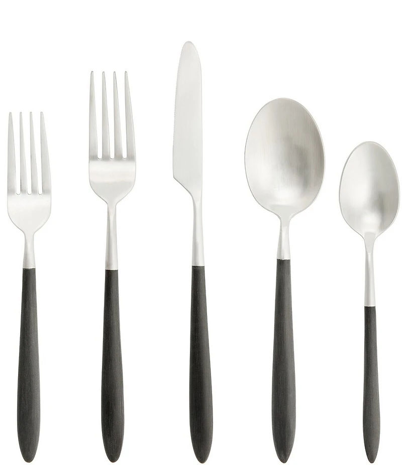 Fortessa Velo Brushed 20-Piece Stainless Steel Flatware Set