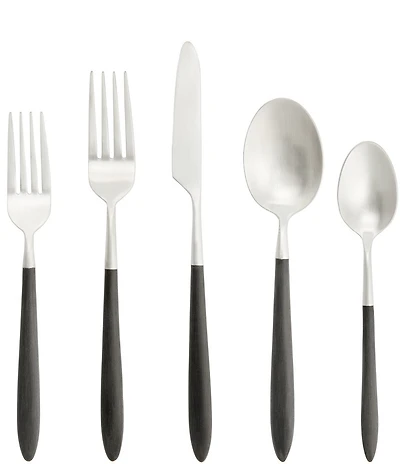 Fortessa Velo Brushed 20-Piece Stainless Steel Flatware Set