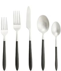 Fortessa Velo Brushed 20-Piece Stainless Steel Flatware Set