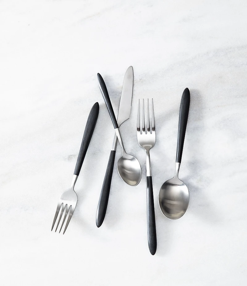 Fortessa Velo Brushed 20-Piece Stainless Steel Flatware Set