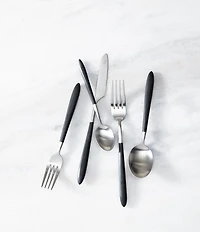 Fortessa Velo Brushed 20-Piece Stainless Steel Flatware Set