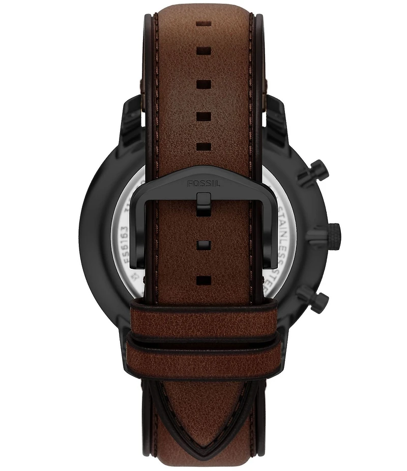 Fossil Men's Neutra Quartz Chronograph Leather Strap Watch