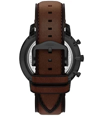 Fossil Men's Neutra Quartz Chronograph Leather Strap Watch