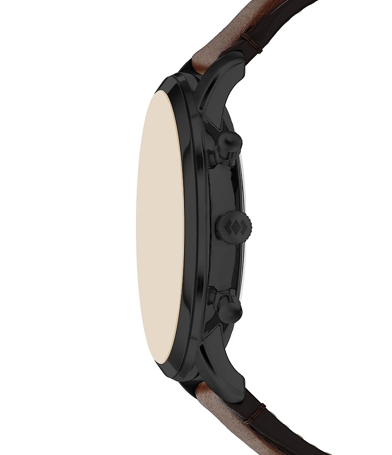 Fossil Men's Neutra Quartz Chronograph Leather Strap Watch