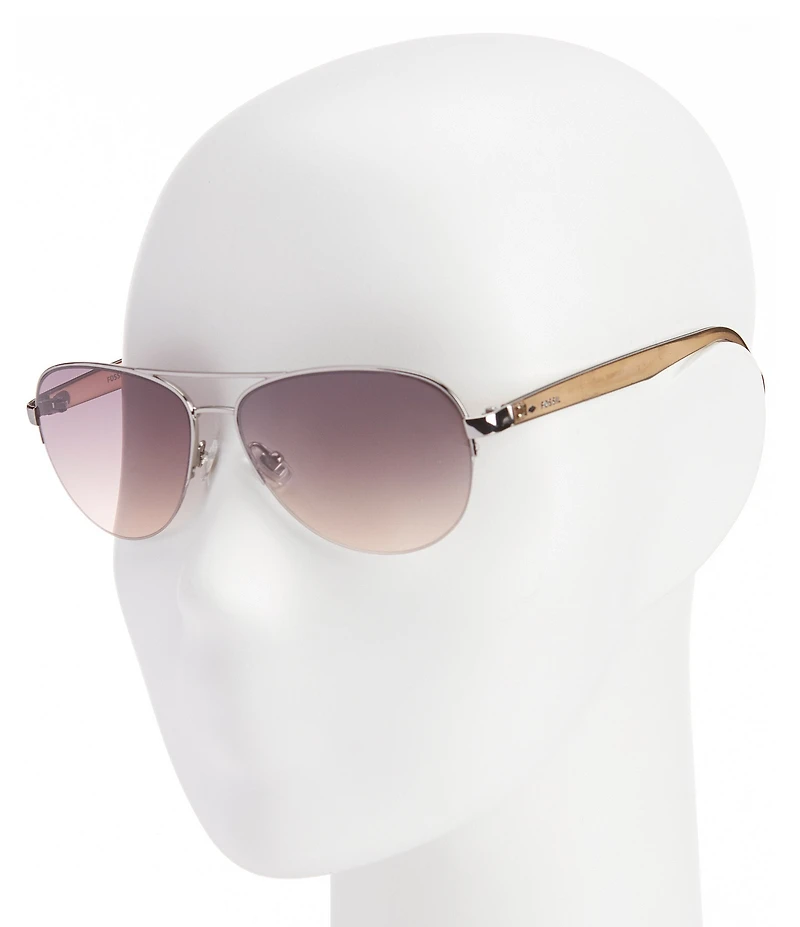 Fossil Women's Aviator Sunglasses