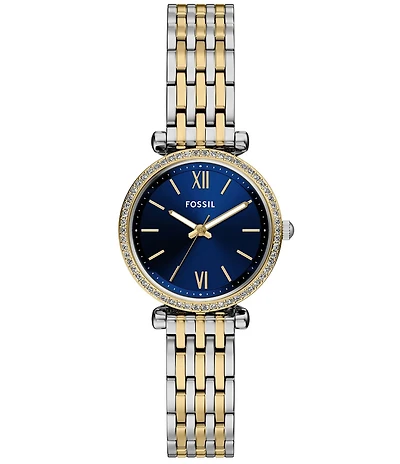 Fossil Women's Carlie Mini Three-Hand Stainless Steel Bracelet Watch