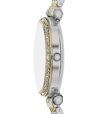 Fossil Women's Carlie Mini Three-Hand Stainless Steel Bracelet Watch